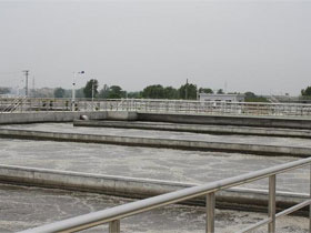 Municipal sewage treatment works