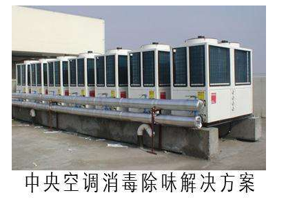 Central air-conditioning ventilation system disinfection